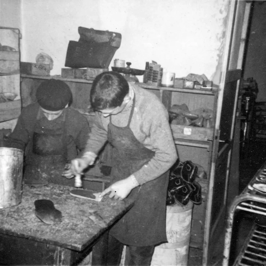 immagine storica produzione scarponi Gronell